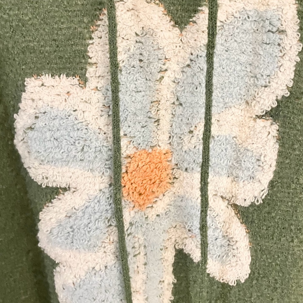 NWOT POL Floral Sweater with Hoodie - Picture 6 of 9